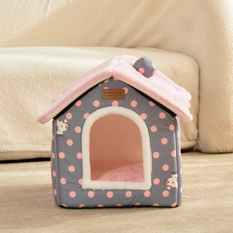 Pink polkadot house
