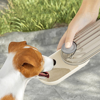 2 In 1 Pet Water Cup Segment Design Dog Walking Portable Drinking Cup Dog Feeding Supplies Pet Supplies Dog Walking Water